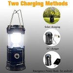 XTAUTO Solar USB Collapsible Camping Lantern