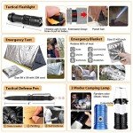 250-Piece Survival Kit with Molle Bag and Tent