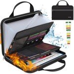 Fireproof Accordion File Organizer with Zipper & Labels