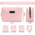 Compact Travel Makeup Bag for Purse (Pink)