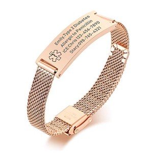 VNOX Custom Medical ID Bracelet for Emergencies