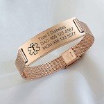 VNOX Custom Medical ID Bracelet for Emergencies