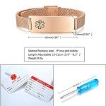VNOX Custom Medical ID Bracelet for Emergencies