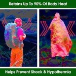 CXYARY 6 Pack Thermal Emergency Survival Blankets