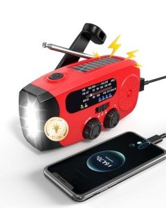 Hand Crank Emergency Radio with LED Flashlights