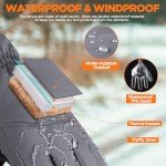 Waterproof Winter Gloves with Touchscreen for Outdoors