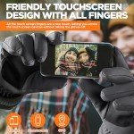 Waterproof Winter Gloves with Touchscreen for Outdoors