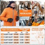Waterproof Winter Gloves with Touchscreen for Outdoors