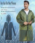 Reusable Borogo Rain Ponchos for Adults - 2 Pack