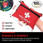 100-Piece First Aid Kit for Camping & Hiking