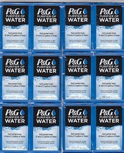 Portable Water Purifier Packets for Emergencies (12 Pack)