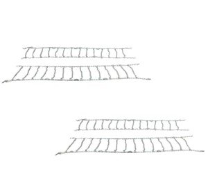 Twist Link Snow Tire Chains for Trucks (2 Pack)