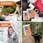 Mylar Thermal Emergency Blankets (5 Pack) 82x64