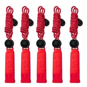 Loud Emergency Whistle 5-Pack for Survival