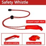Loud Emergency Whistle 5-Pack for Survival