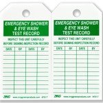 Emergency Shower & Eye Wash Safety Tags, Pack of 10