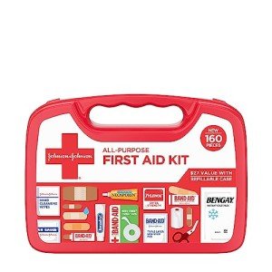 Portable First Aid Kit with 160 Essential Pieces