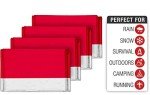 Swiss Safe Mylar Emergency Blankets - 4 Pack