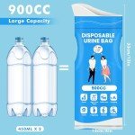 Emergency 900ML Disposable Urine Bags - 12 Pack