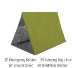 Swiss Safe 4-Pack Gold Mylar Survival Blankets