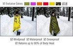 Swiss Safe 4-Pack Gold Mylar Survival Blankets