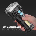 High Power Rechargeable Flashlight for Self Defense
