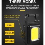 Super Bright COB LED Mini Flashlight Keychain Lamp