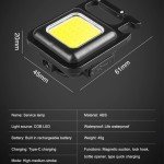 Super Bright COB LED Mini Flashlight Keychain Lamp