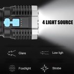 High Power Rechargeable Flashlight for Self Defense