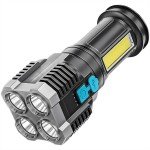 High Power Rechargeable Flashlight for Self Defense
