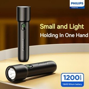 Philips EDC Rechargeable LED Flashlight for Emergencies
