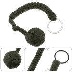 Survival Keychain with Umbrella Rope and Steel Ball