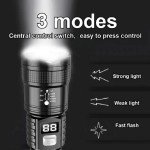 High-Power Rechargeable LED Tactical Flashlight 2024