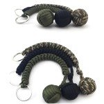 Survival Keychain with Umbrella Rope and Steel Ball