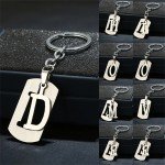 Stainless Steel A-Z Letters Keychain for Everyone