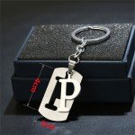 Stainless Steel A-Z Letters Keychain for Everyone