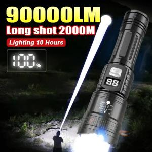 High-Power Rechargeable LED Tactical Flashlight 2024