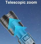 High-Power Rechargeable LED Tactical Flashlight 2024