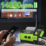 Portable Hand Crank Solar Emergency Radio & Charger