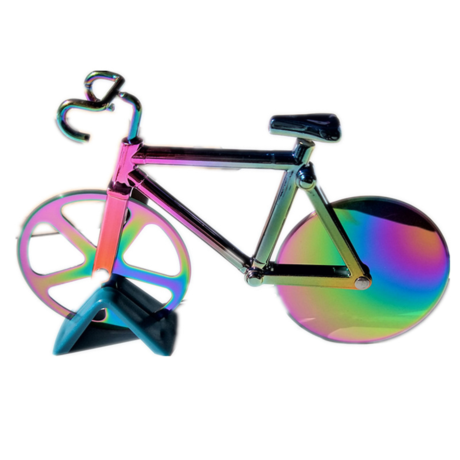 Bike Wheel Pizza Cutter with Dual Blades