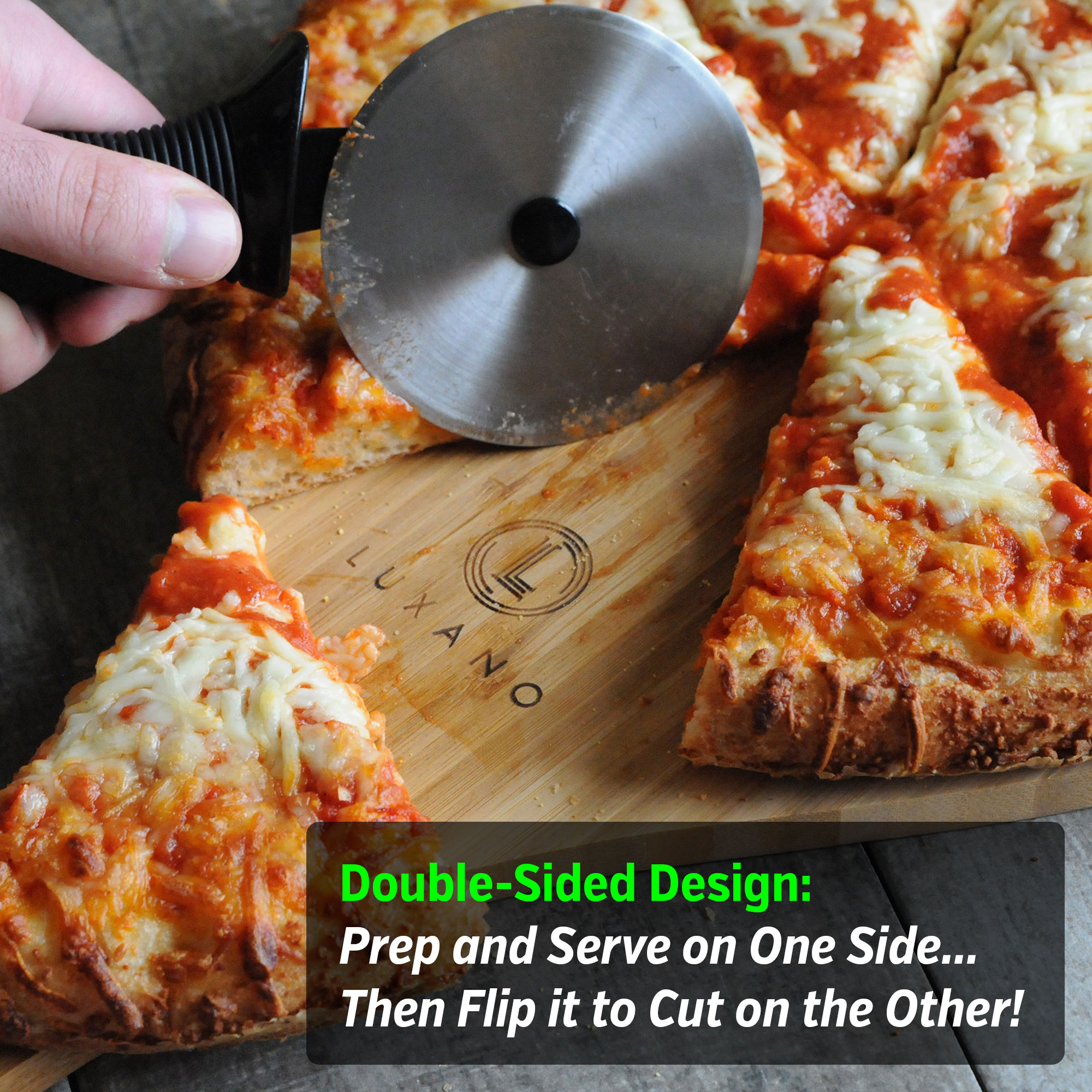 12-Inch Long Wood Pizza Peel