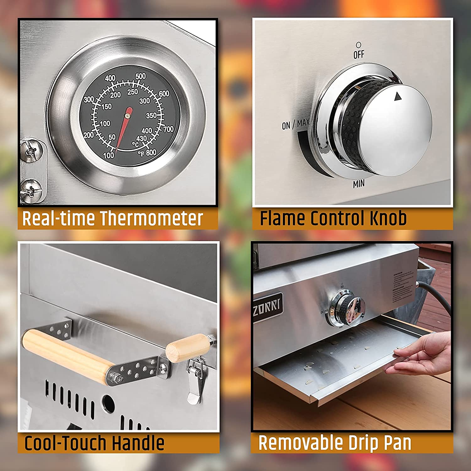 Razorri Comodo Gas Pizza Oven - 2-in-1 Portable Griller