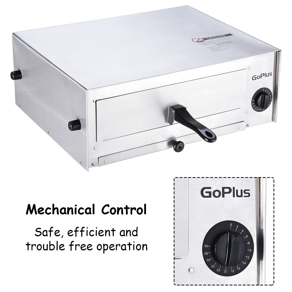 Goplus Pizza Convection Oven Snack Pan Stainless Steel