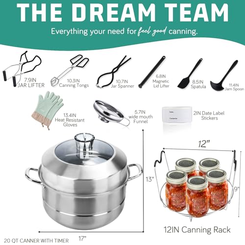 Stainless Steel Canning Starter Kit for Instant Pot