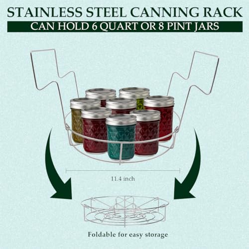 BHUJIA 21.5 QT Stainless Steel Water Bath Canner Kit