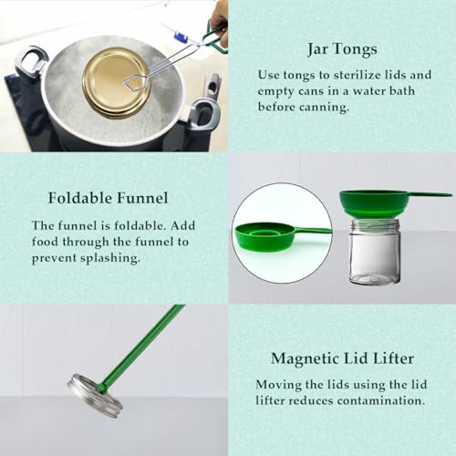 BHUJIA 21.5 QT Stainless Steel Water Bath Canner Kit