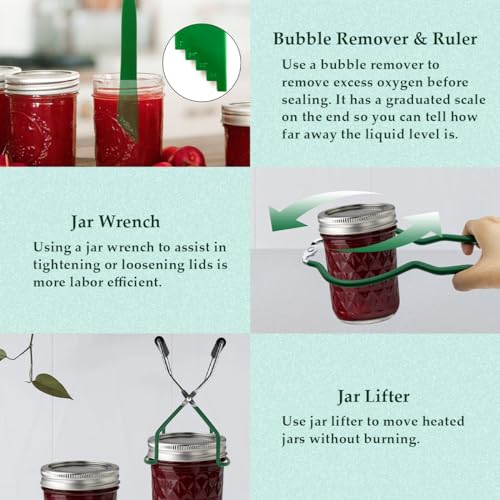 BHUJIA 21.5 QT Stainless Steel Water Bath Canner Kit