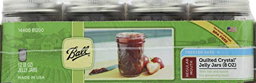 Case of 12 Ball Jar Quilted Crystal Jelly