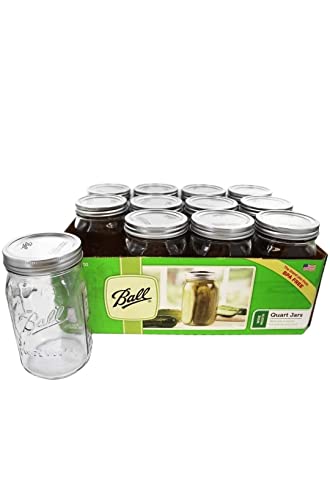 Ball Mason 32 oz Wide Mouth Jar Set, 12 Pack