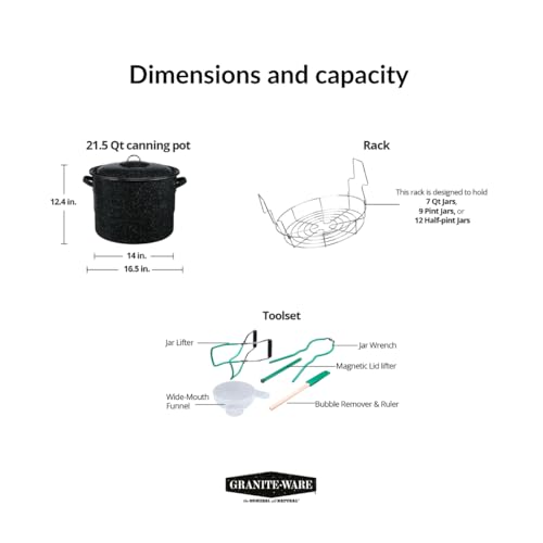 Granite Ware 8-Piece Enamel Water Bath Canning Kit